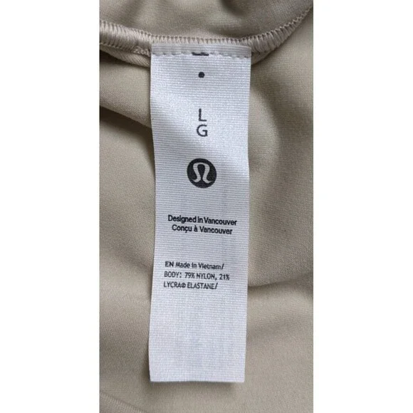 NWT~Lululemon Wundermost Square Neck Super-Soft Nulu Bodysuit in Riverstone LG - Picture 6 of 7
